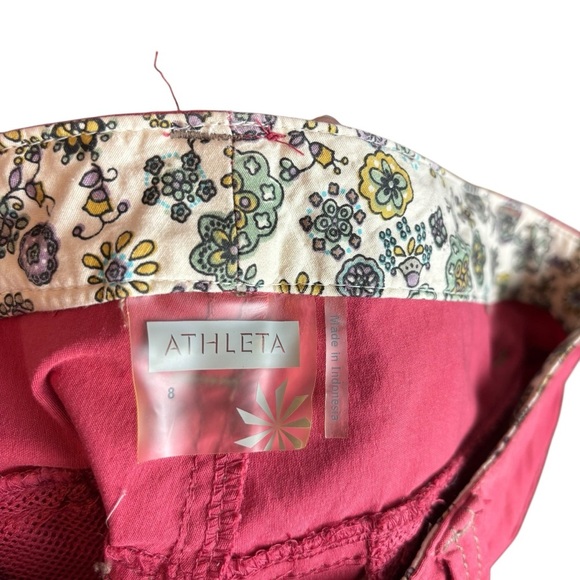 Athleta Red Casual Shorts Vibrant Summer Essential - Picture 4 of 5